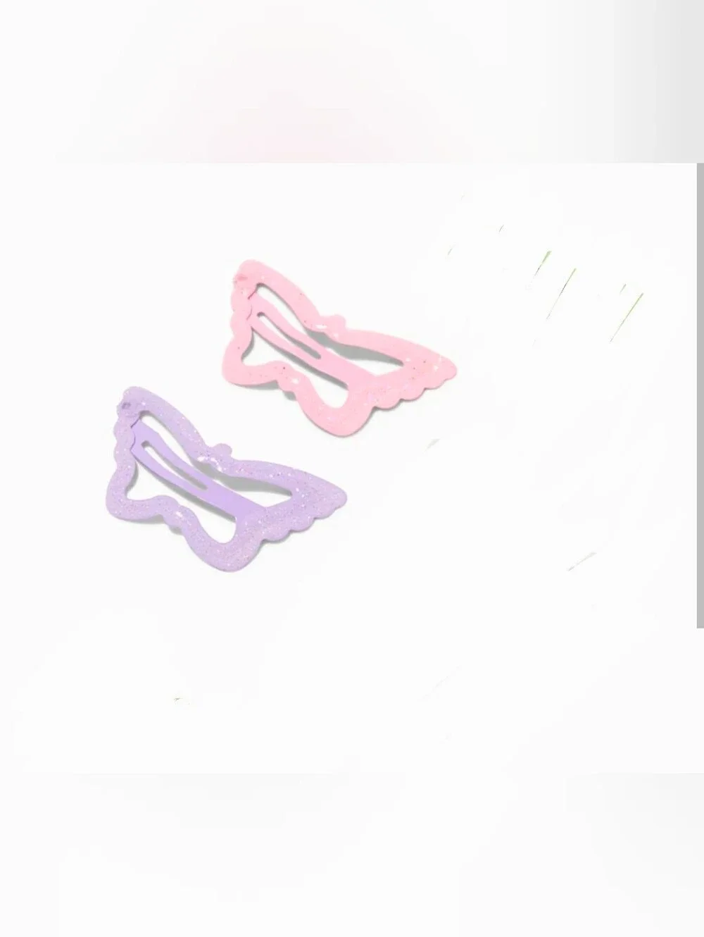 Metal Butterfly Snap Hair Clips - Pastel Pink, Blue, Purple BNIB